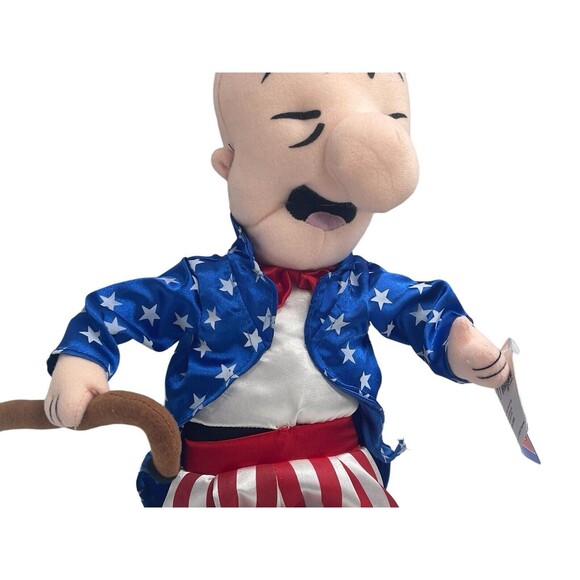 Vintage Mr Magoo 4th Of July 18" Plush with Tag USA Uncle Sam Toy 2002 Toy Works - Picture 13 of 16